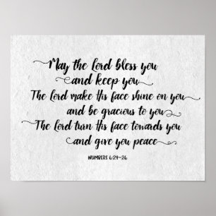 The Lord Bless you and Keep You Art Print