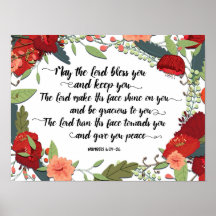 The Lord Bless you and Keep You Art Print