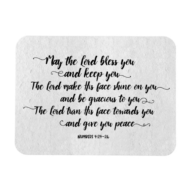 The Lord Bless you and Keep You Magnet (Horizontal)