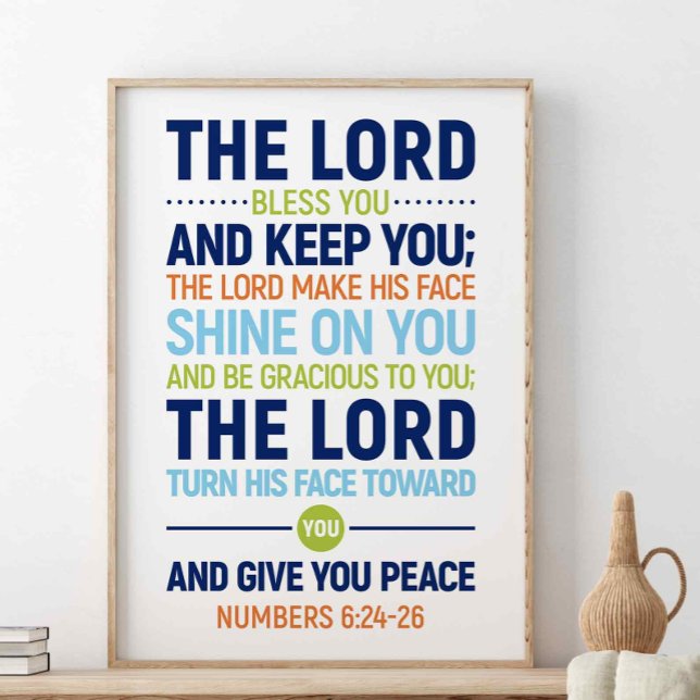 The Lord Bless You And Keep You, Numbers 6:24-26 Poster (Creator Uploaded)