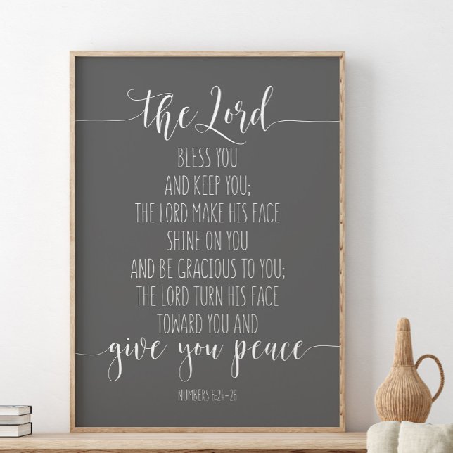 The Lord Bless You And Keep You, Numbers 6:24-26 Poster (Creator Uploaded)