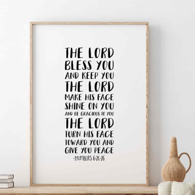The Lord Bless You And Keep You, Numbers 6:24-26 Poster (Creator Uploaded)