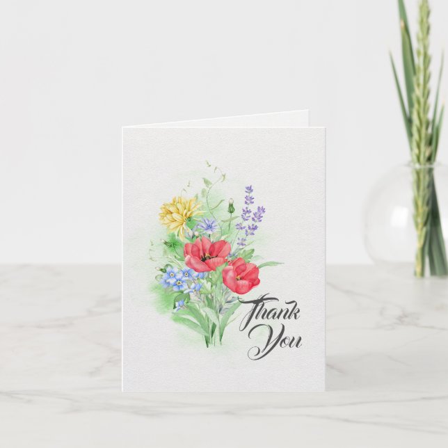 The Lord Bless You Numbers 6:24-26 Bible Verse Thank You Card (Front)