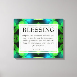 THE LORD BLESS YOU   Numbers 6:24-26 BLESSING Canvas Print