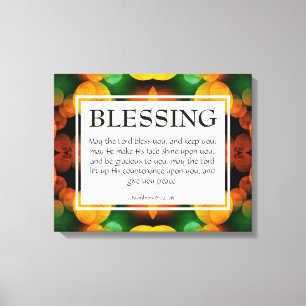 THE LORD BLESS YOU   Numbers 6:24-26 Christian Canvas Print