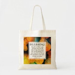 THE LORD BLESS YOU Numbers 6:24-26 Monogram Tote Bag