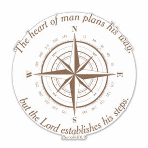 The Lord establishes his steps Sticker