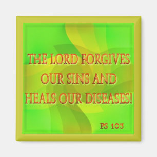 The Lord forgives our sins... Magnet
