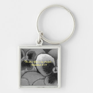"The Lord God is my strength..." Bible truths Key Ring