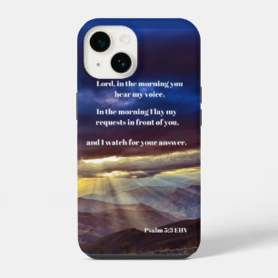The Lord Hears Me Psalm 5:3 Bible Verse iPhone 14 Case