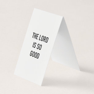 The lord is good business card