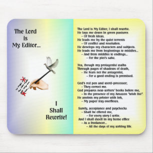 The Lord is My Editor--Mousepad Mouse Mat