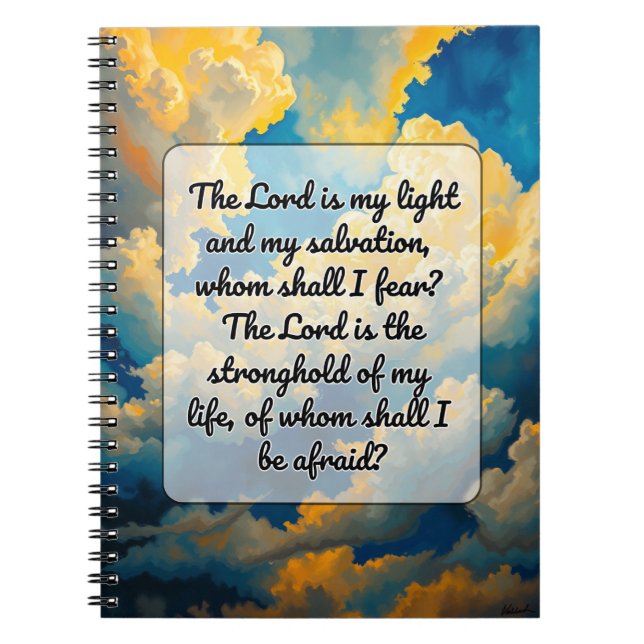 The Lord Is My Light And My Salvation Journal (Front)