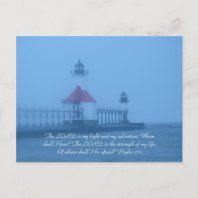 The Lord is my light... Postcard (Front)