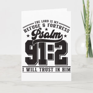 The Lord Is My Refuge &amp; Fortress – Psalm 91_2  Card