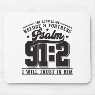 The Lord Is My Refuge & Fortress – Psalm 91_2 Mouse Mat