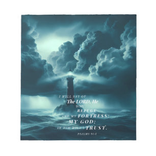 The Lord is My Refuge Notebook Notepad