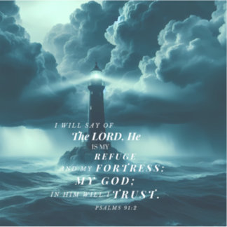 The Lord is My Refuge Sticker