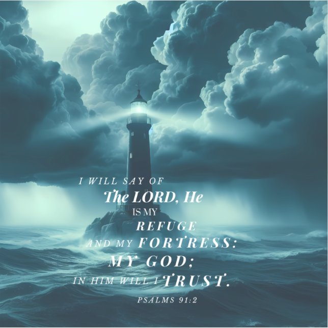 The Lord is My Refuge Sticker (Front)