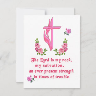The Lord is my rock Card