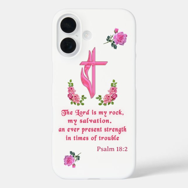 The Lord is my rock Case-Mate iPhone Case (Back)