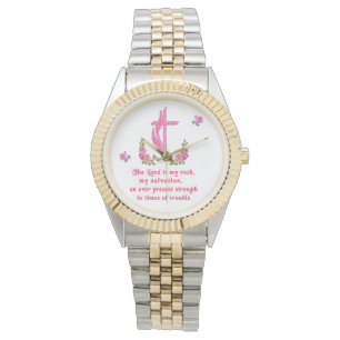 The Lord is my rock Christian Watch