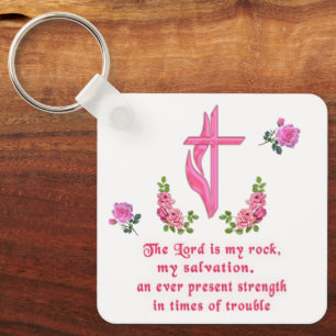 The Lord is my rock Key Ring