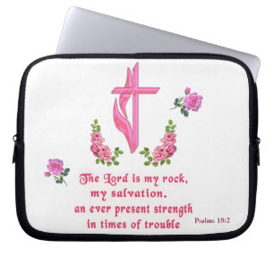 The Lord is my rock Laptop Sleeve