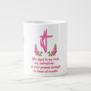 The Lord is my rock Large Coffee Mug