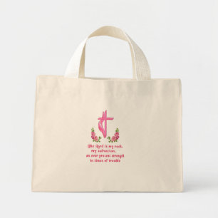 The Lord is my rock Mini Tote Bag