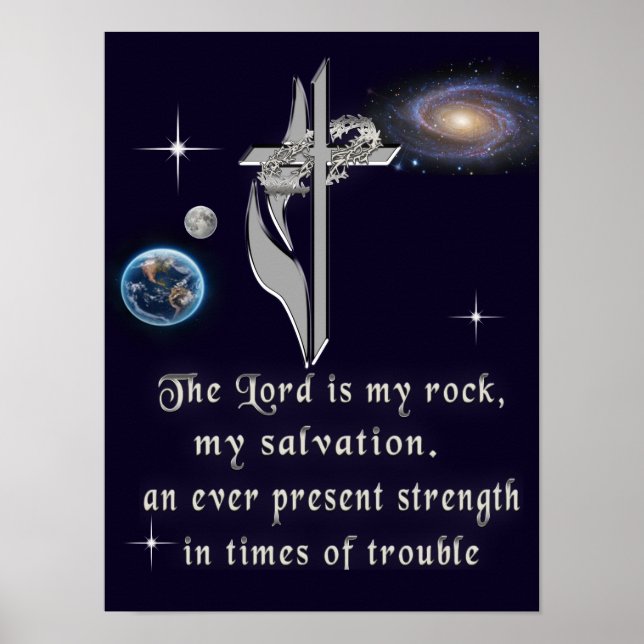 The Lord is my rock Poster (Front)