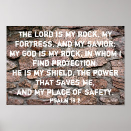 The Lord is My Rock Poster