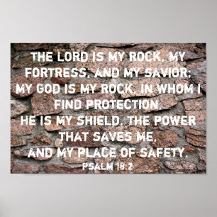 The Lord is My Rock Poster