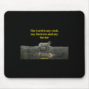 The Lord Is My Rock Psalm 18_2 - Christian Values Mouse Mat