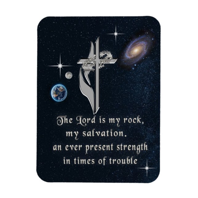 The Lord is my rock Psalm 18:2 Magnet (Vertical)