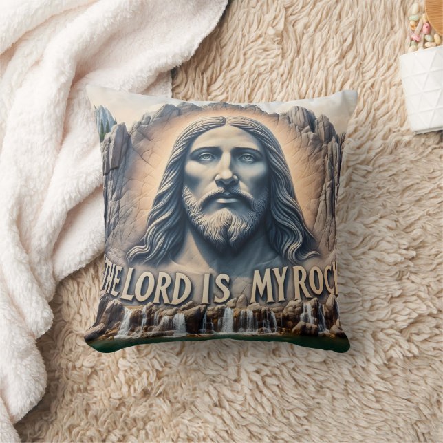 The Lord Is My Rock ;PSALM 18;2 Stands Tall  Cushion (Blanket)