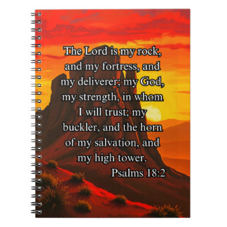 The Lord Is My Rock: Psalms 18:2 Lined Journal