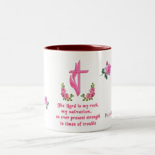 The Lord is my rock Two-Tone Coffee Mug