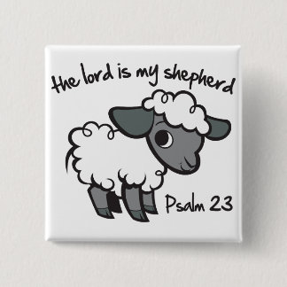 The Lord is my Shepherd 15 Cm Square Badge