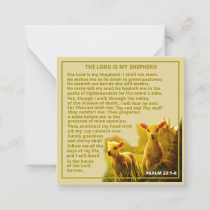 The Lord is my Shepherd Card
