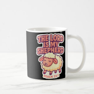 The Lord Is My Shepherd Christian Bible Verse Girl Coffee Mug