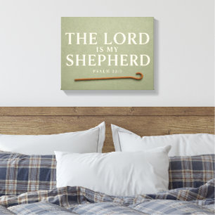 THE LORD IS MY SHEPHERD Christian Canvas Print