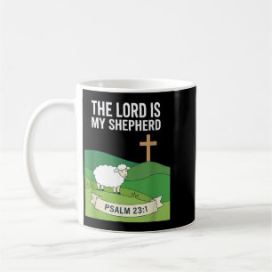 The Lord Is My Shepherd Christian Faith Sheep Coffee Mug