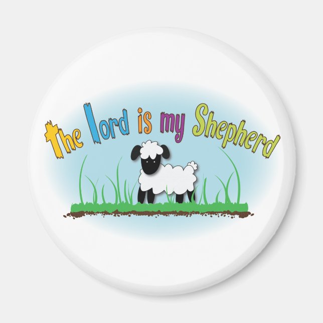 The Lord is my Shepherd Christian magnet (Front)