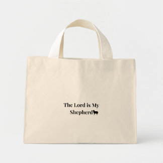 The Lord Is My Shepherd Christian Mini Tote Bag