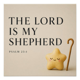 THE LORD IS MY SHEPHERD Christian Poster