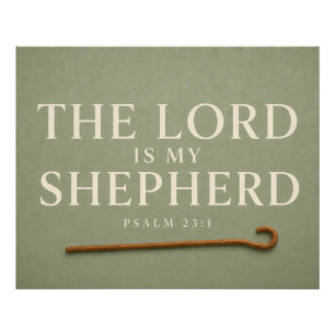 THE LORD IS MY SHEPHERD Christian Poster