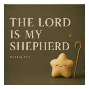 THE LORD IS MY SHEPHERD Christian Poster