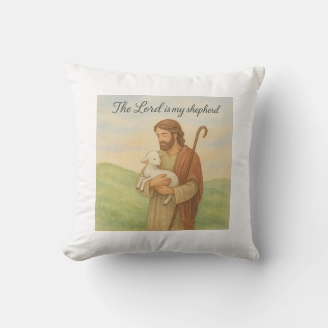  The Lord Is My Shepherd Cushion (Front)