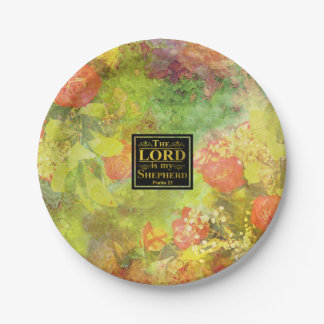 The LORD is my SHEPHERD dining bible verse Paper Plate